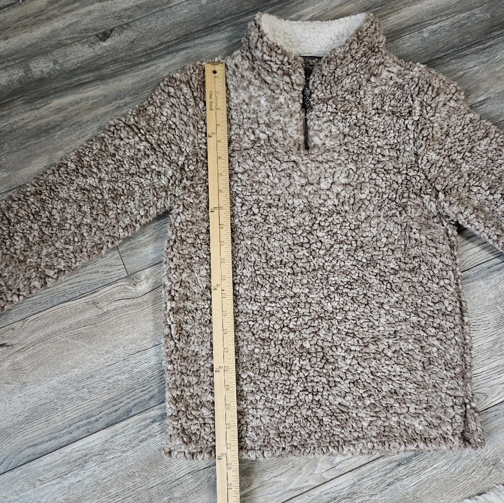 Cozy Brown Sherpa Pullover
